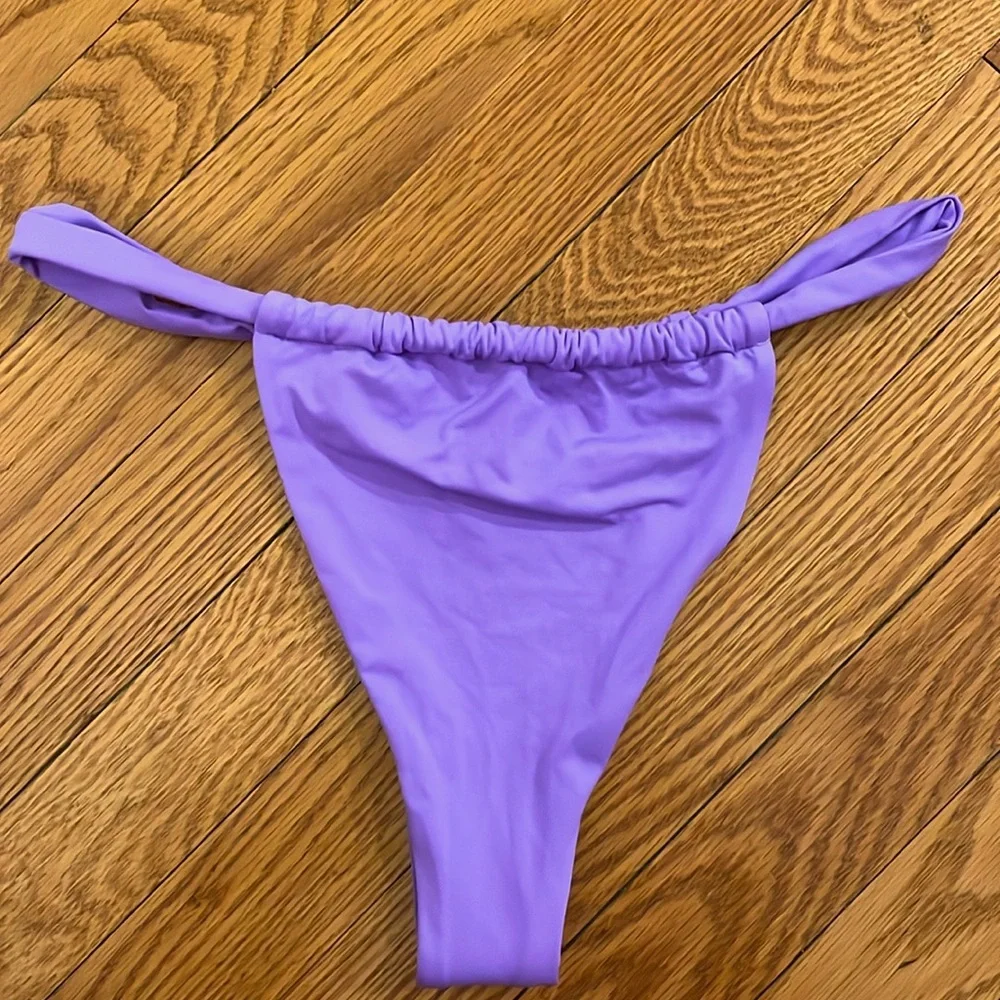 l*space Amethyst Purple Gina Bitsy Bikini‎ Swim Bottom XL